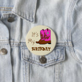 そのマイ誕生日ウェスタンブーツボタン 缶バッジ (インサイチュ)