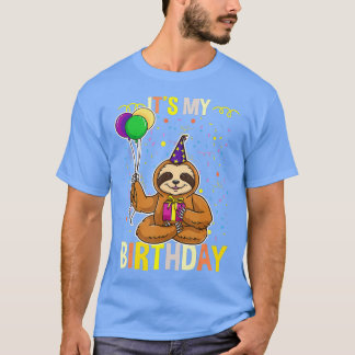 そのマイ誕生日ナマケモノ Tシャツ