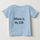 そのマイ誕生日Tシャツと前後文字 ベビーTシャツ (裏面)