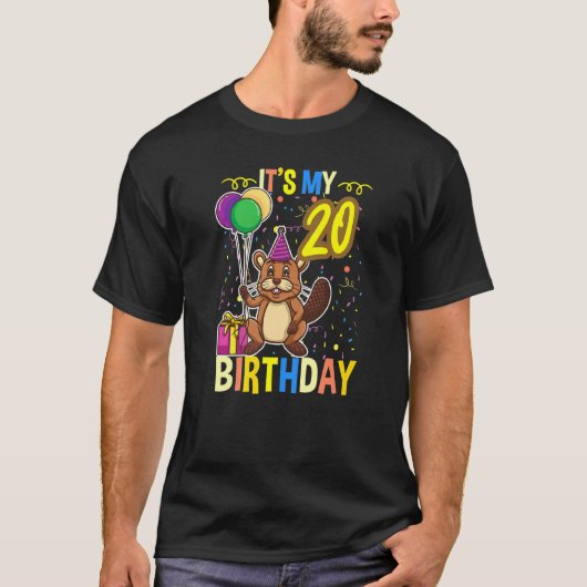 そのマイ20番目の誕生日ビーバー Tシャツ (正面)