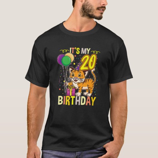 そのマイ20th誕生日タイガー動物愛好家 tシャツ (正面)