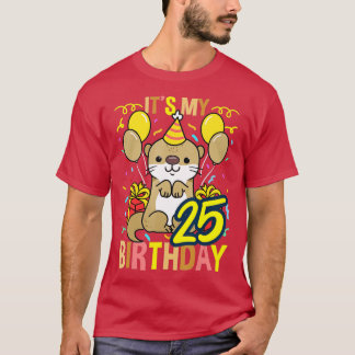 そのマイ25誕生日オッター Tシャツ
