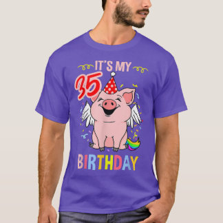 そのマイ35誕生日豚 Tシャツ