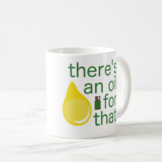 そのマグのための油があります コーヒーマグカップ (正面右)