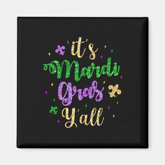 そのマルディグラスオールマルディグラスマスクパーティーの衣装 マグネット (正面)