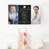 そのモダン後、今2つの写真卒業パーティー 横断幕 (インサイチュ)