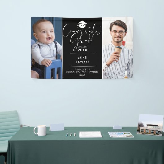 そのモダン後、今2つの写真卒業パーティー 横断幕 (トレードショー)