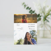 そのモダン後、写真の卒業発表 ポストカード (スタンド正面)