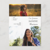 そのモダン後、写真の卒業発表 ポストカード (正面)