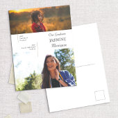 そのモダン後、写真の卒業発表 ポストカード