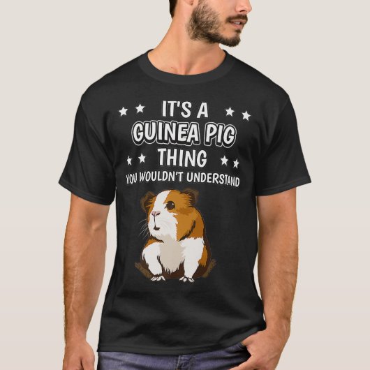 そのモルモット物おもしろい引用文カヴィーギニア豚 Tシャツ (正面)