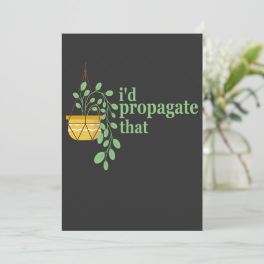 そのユーモアあふれるガーデニング植物愛好家の主張を広めたい、 招待状 (スタンド正面)