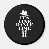 そのラインダンスタイムライン踊り音楽ブーツギフト マグネット (正面)