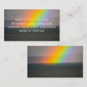 そのラッキー感じの名刺テンプレート 名刺 (正面/裏面)