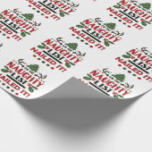 そのリストいけなにクリスマスが書き込まおもしろいれた ラッピングペーパー (角)