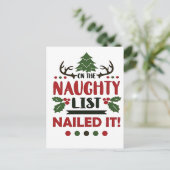 そのリストいけなにクリスマスが書き込まおもしろいれた 案内ポストカード (スタンド正面)