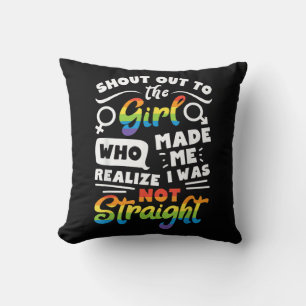 そのレズビアンの女の子にエールを レズビアン プライド LGBT Tシャツ G クッション