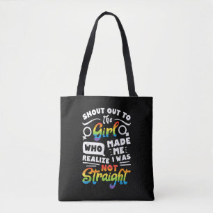 そのレズビアンの女性にエールを レズビアン プライド LGBT Tシャツ G トートバッグ