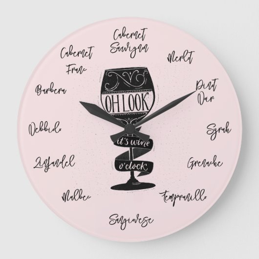 そのワインの時 ラージ壁時計 (正面)