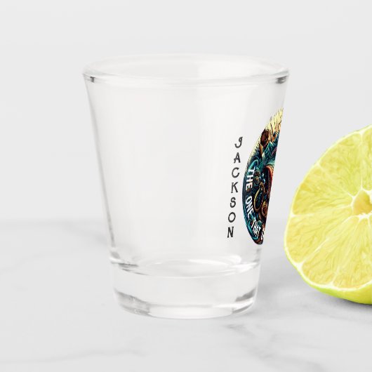 その一得魚釣り ショットグラス (左)