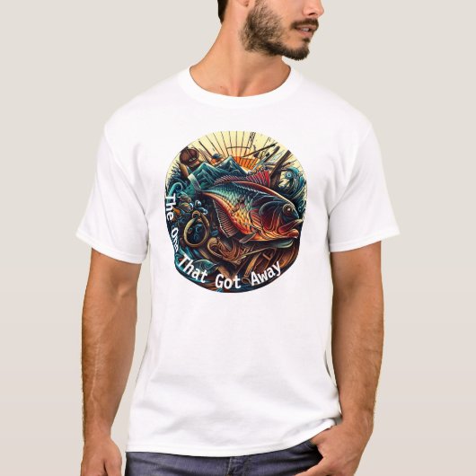 その一得魚釣り Tシャツ (正面)