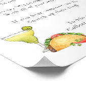 その上にリングを置くタコステーマブライダルシャワーゲーム ポスター (角)