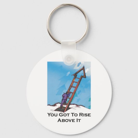 その上得に上昇する – はしごSky Keychain キーホルダー (正面)