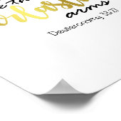 その下には永遠の腕のウォールアートがある ポスター (角)