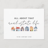 その不動産の実在生活の宣伝 ポストカード (正面)