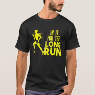 その中で長い走マラソ走ンのランナーQu Tシャツ