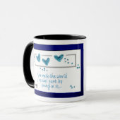 その中にいるだけで世界を特別なものにする。 マグカップ (正面左)