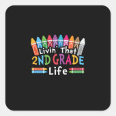 その二年生先生生活する二年生 スクエアシール (正面)