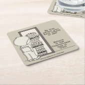 その人である スクエアペーパーコースター (アングル)