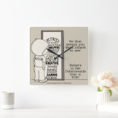 その人である スクエア壁時計 (ホーム)