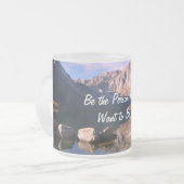 その人である フロストグラスマグカップ (正面左)