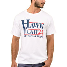 その人に鷹が唾を吐く