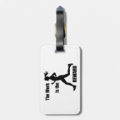 その仕事は女性の報酬のランナーだ ラゲッジタグ (裏面縦)