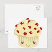 その他のかわいいマフィン顔 ポストカード (正面/裏面)