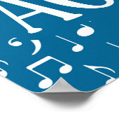 その他のアコーディオン – Blue White Music ポスター (角)