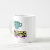 その他のコーヒー – 新年の決意 コーヒーマグカップ (正面左)