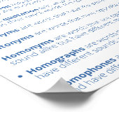 その他のタイプの単語ポスター ポスター (角)