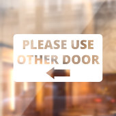 その他のドアストアフロントデカール ウィンドウサイン (シート2)