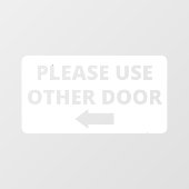 その他のドアストアフロントデカール ウィンドウサイン (シート)