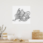 その他のドラゴンカラーリング(ページ#2)メディア ポスター (キッチン)