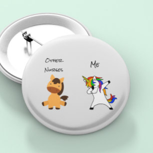 その他のナースユニコーン医療分野病院 缶バッジ