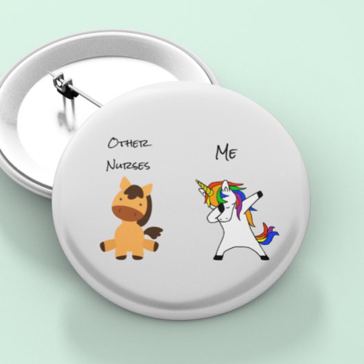 その他のナースユニコーン医療分野病院 缶バッジ