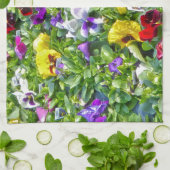 その他のパンジー キッチンタオル (折り畳み)