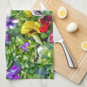 その他のパンジー キッチンタオル (四つ折り)