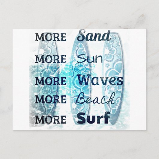 その他のビーチライフ ポストカード (正面)