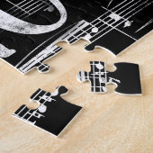 その他のピアノシャルボード – 白黒音楽 ジグソーパズル (側面)